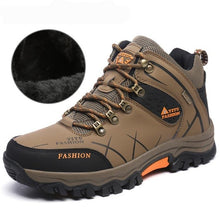 Load image into Gallery viewer, Brand Men Winter Snow Boots Warm Super Men High Quality Waterproof Leather Sneakers Outdoor Male Hiking Boots Work Shoes 39-47
