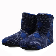 Load image into Gallery viewer, Mntrern Casual Men Shoes Home Slippers Lattice Soft Plush Male House Slippers Warm Winter New Cotton Slippers Shoes Men Big Size