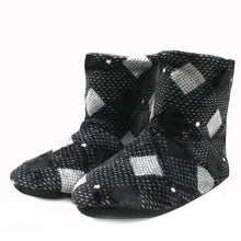Load image into Gallery viewer, Mntrern Casual Men Shoes Home Slippers Lattice Soft Plush Male House Slippers Warm Winter New Cotton Slippers Shoes Men Big Size